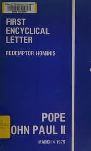 Encyclical Redemptor hominis of the Supreme Pontiff John Paul II