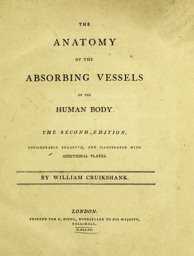 The anatomy of the absorbing vessels of the human body