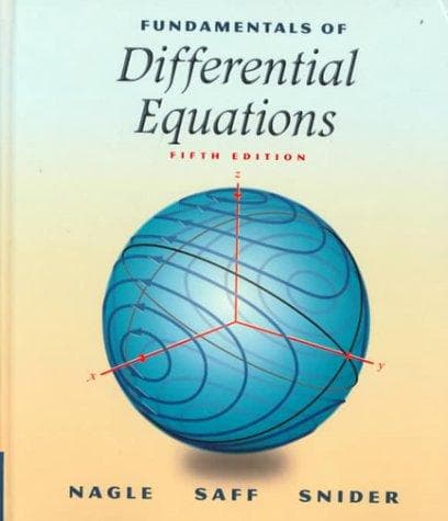 Fundamentals of differential equations
