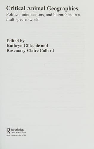 Critical Animal Geographies