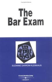 The bar exam in a nutshell