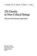 2d-Gravity in Non-Critical Strings