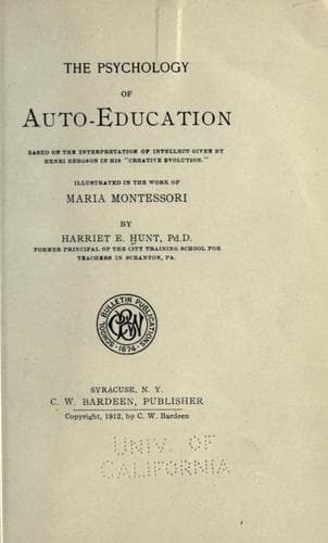 The psychology of auto-education