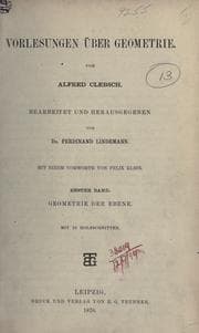 Vorlesungen über Geometrie