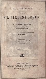 The adventures of Mr. Verdant Green