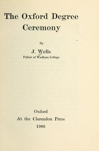 The Oxford degree ceremony