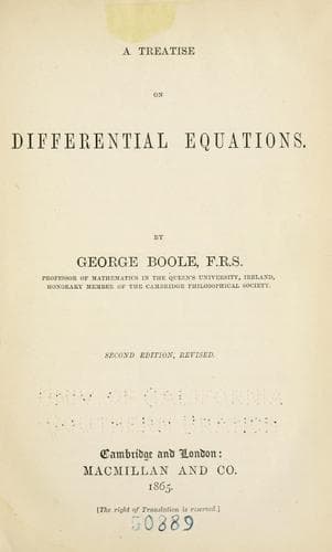 A treatise on differential equations