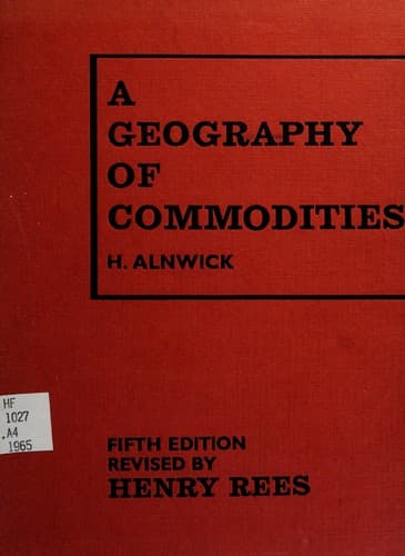 A geography of commodities